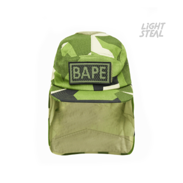 BAPE Splinter Camo Military Cap Green