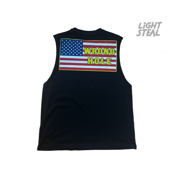 Tank Top Black Wrong Hole Man In Einem Atem