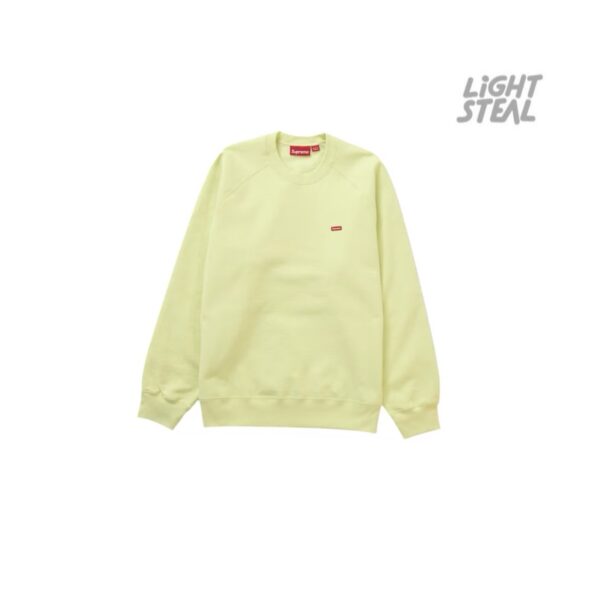 Supreme Small Box Logo Crewneck Raglan Lime
