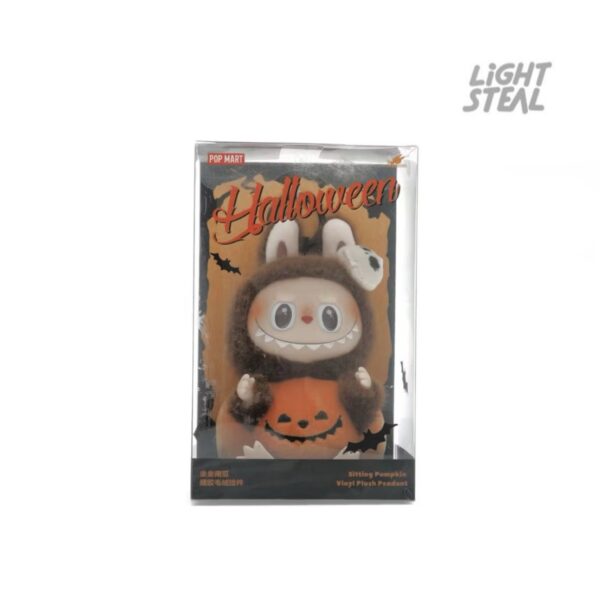 Pop Mart Labubu Happy Halloween Party Series Sitting Pumpkin Vinyl Face
