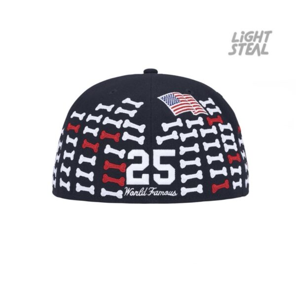 Supreme New Era Bones Box Logo 5-Panel Cap Navy - immagine 3