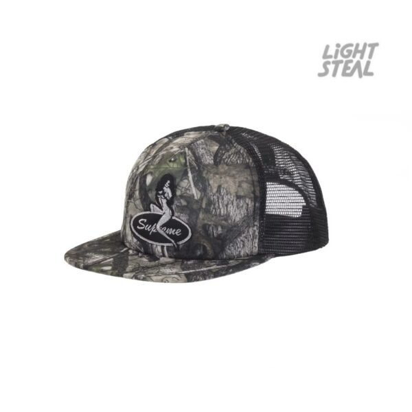 Supreme Pinup Mesh Back 5-Panel Cap Black Camo