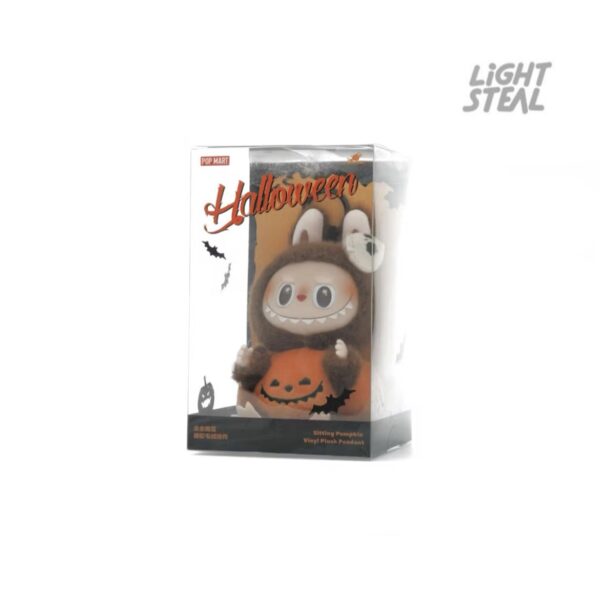 Pop Mart Labubu Happy Halloween Party Series Sitting Pumpkin Vinyl Face