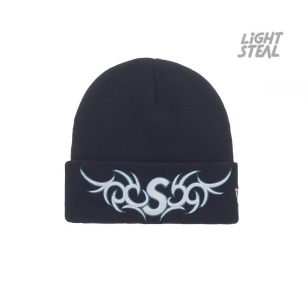 Supreme New Era Tribal S Logo Beanie Blu