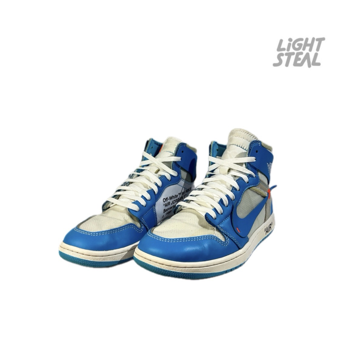 Jordan 1 High Off-White University Blue (Used) - immagine 3