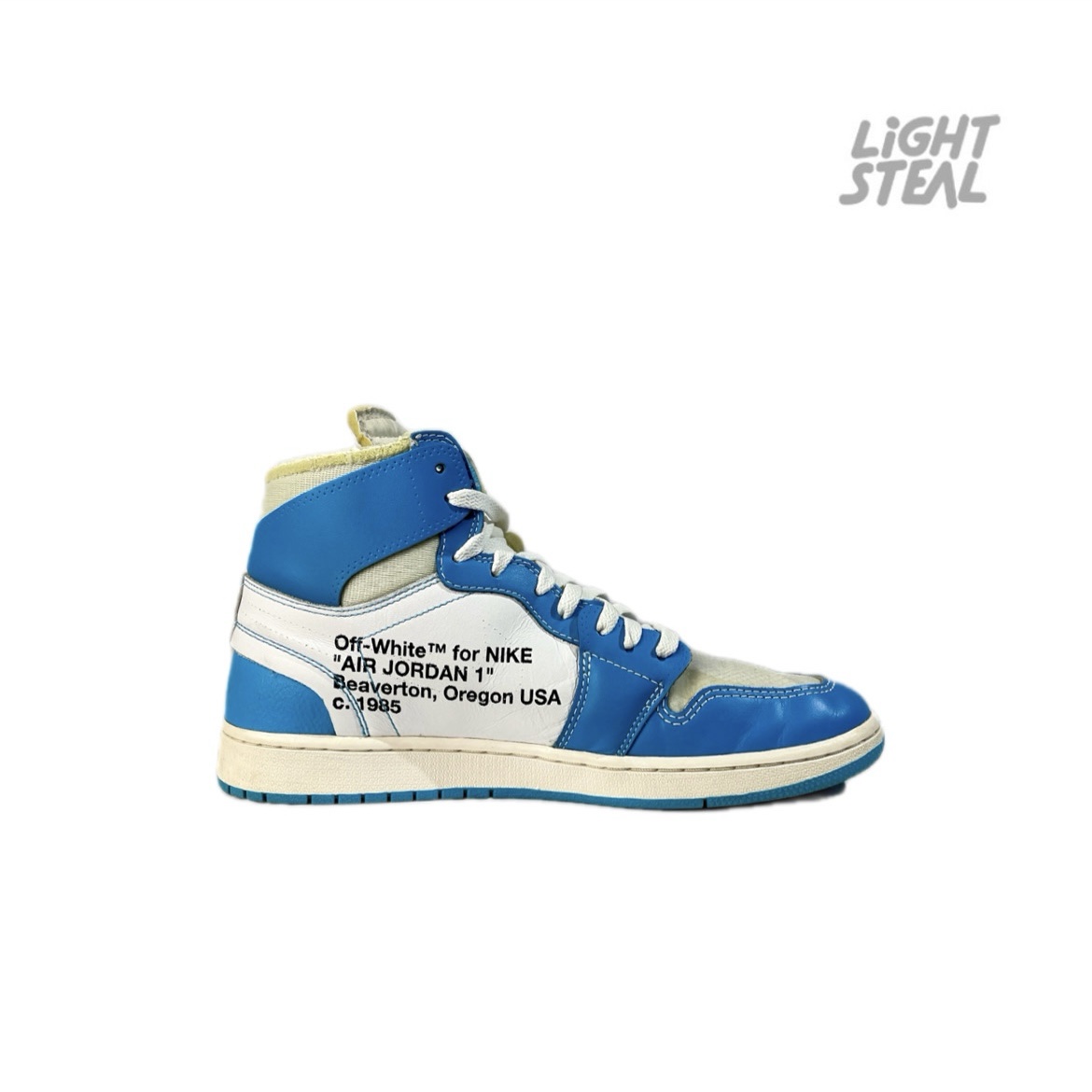 Jordan 1 High Off-White University Blue (Used) - immagine 7