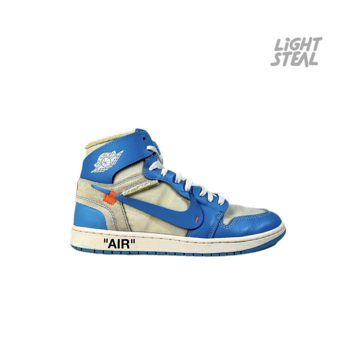 Jordan 1 High Off-White University Blue (Used) - immagine 9