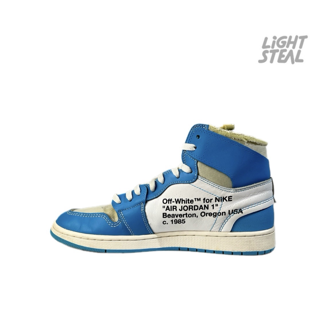 Jordan 1 High Off-White University Blue (Used) - immagine 5