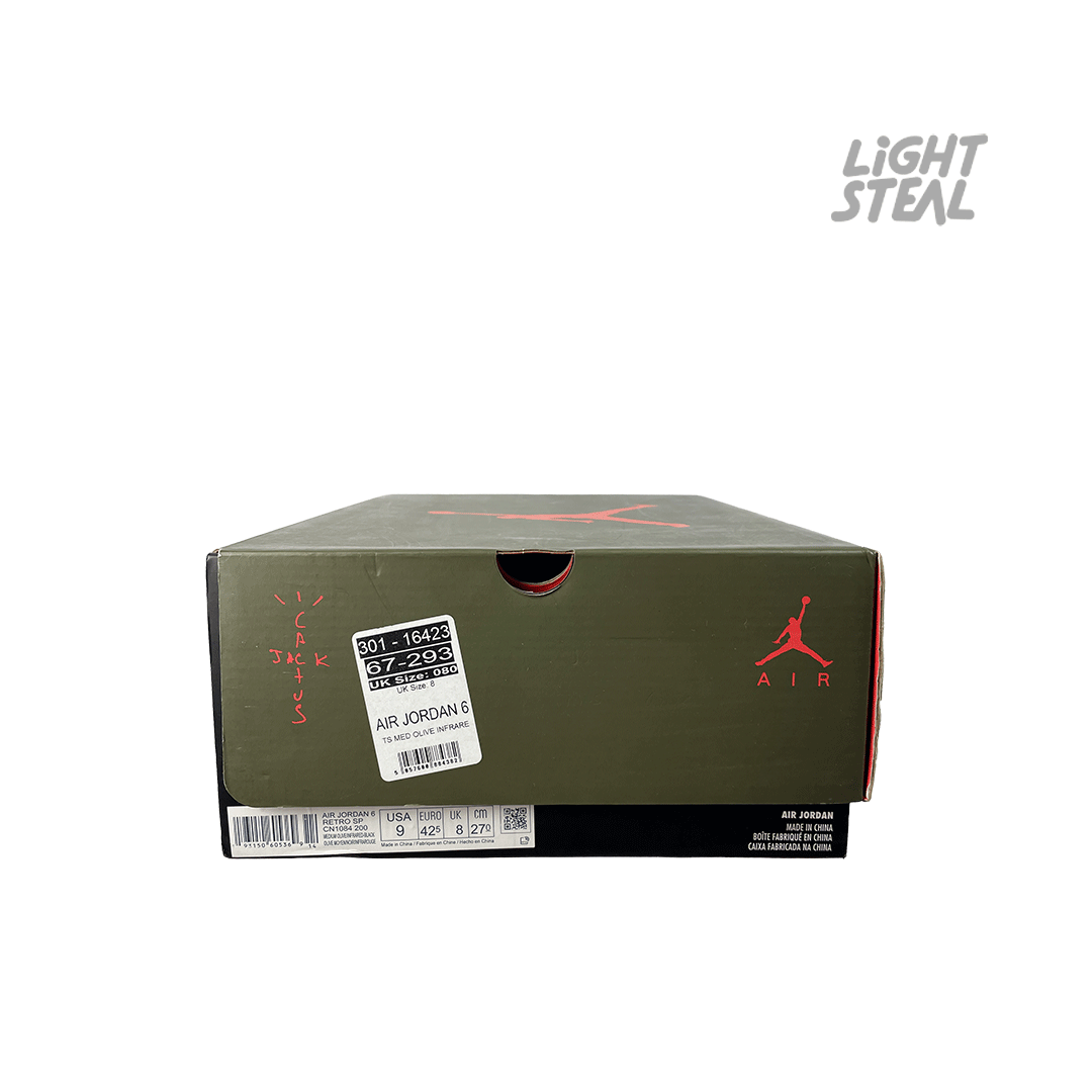 Jordan 6 Travis Scott Olive (Used) - immagine 10