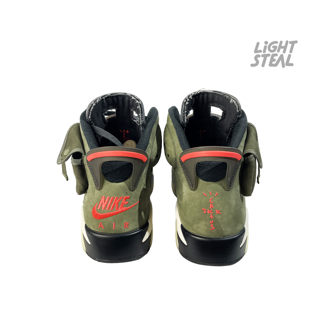 Jordan 6 Travis Scott Olive (Used) - immagine 4