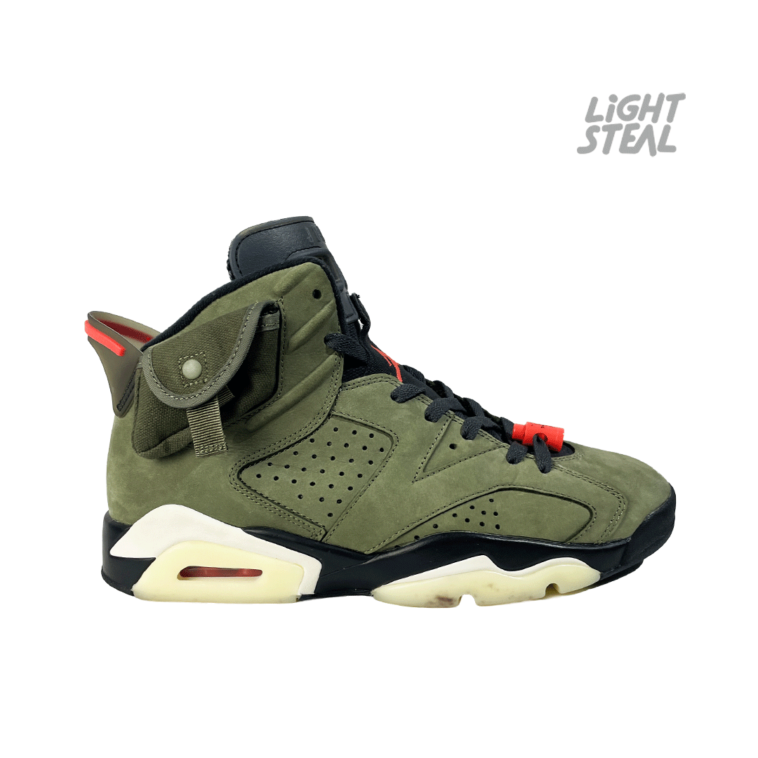 Jordan 6 Travis Scott Olive (Used) - immagine 9