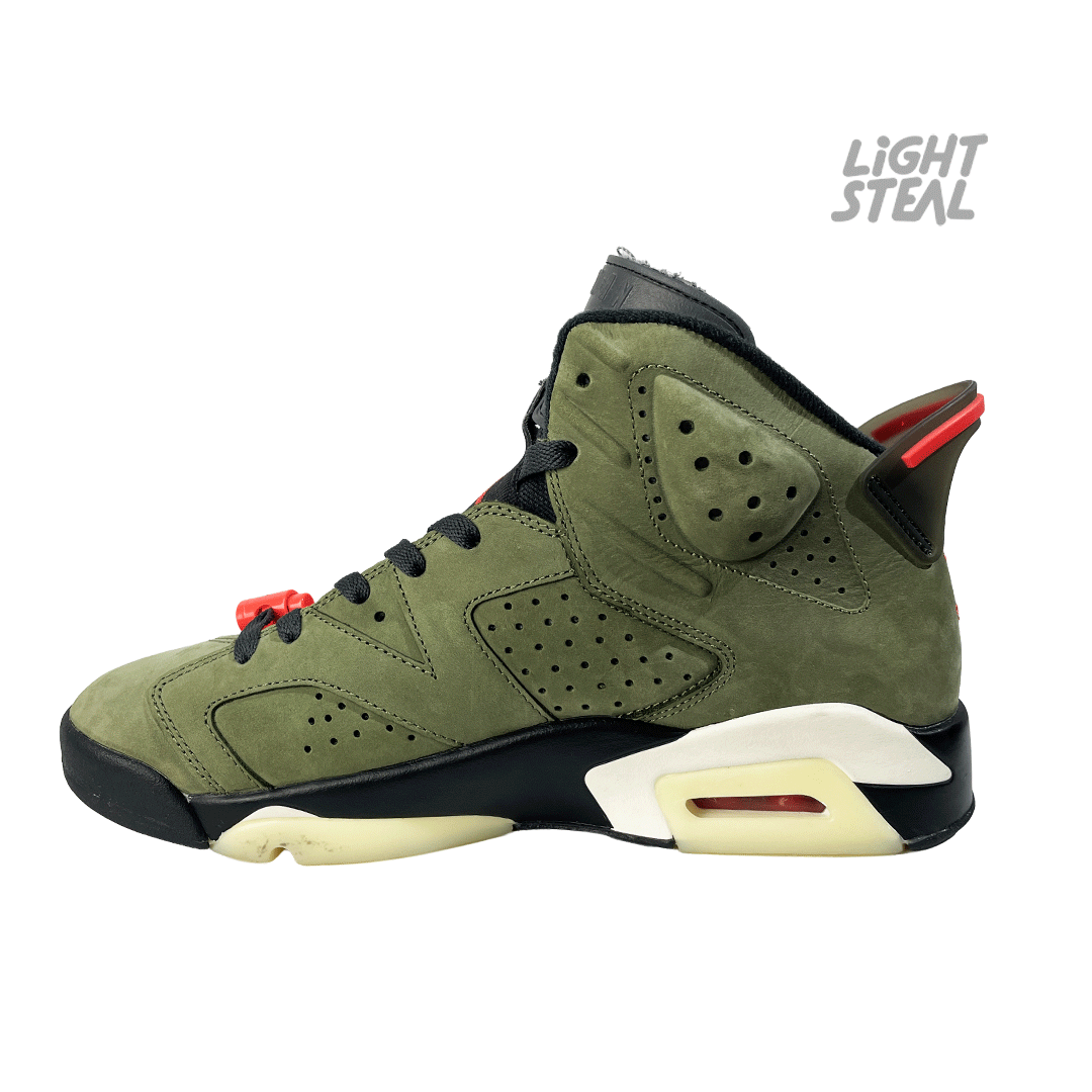 Jordan 6 Travis Scott Olive (Used) - immagine 5