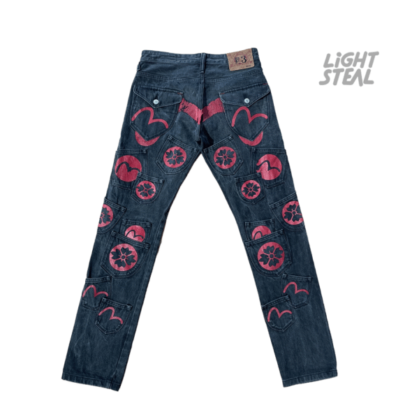 Jeans Evisu No. 3 Multi-Pocket Red Cherry Blossom Edition (Used)