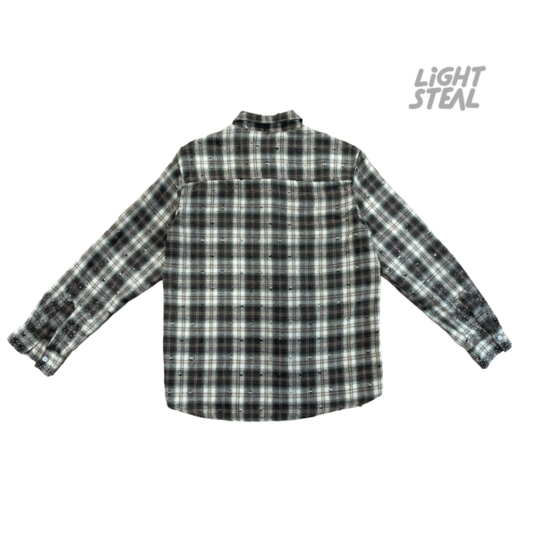 Camicia Replacement Distressed Strass Brown Green