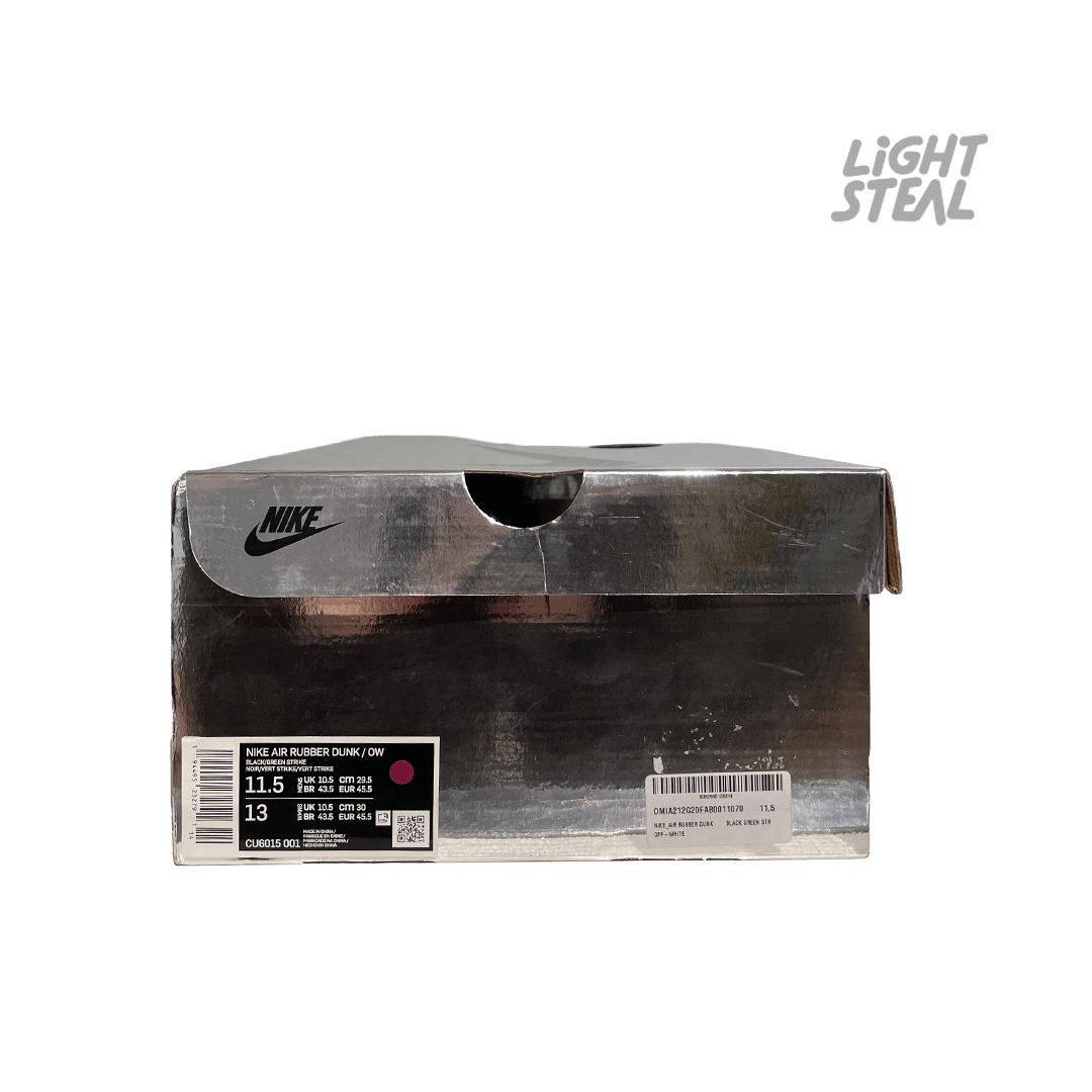 Dunk Air Rubber Off-White Green Strike (Used) - immagine 10