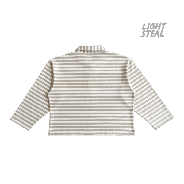 Polo Boxy Replacement Righe Beige/Panna