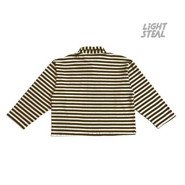 Polo Boxy Replacement Righe Beige/Marrone