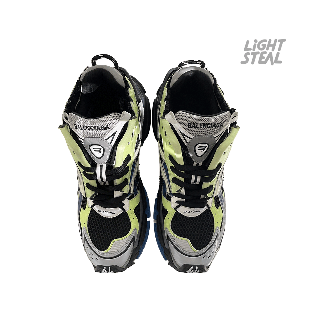 Balenciaga Runner Green Blue Black Grey (Used) - immagine 2