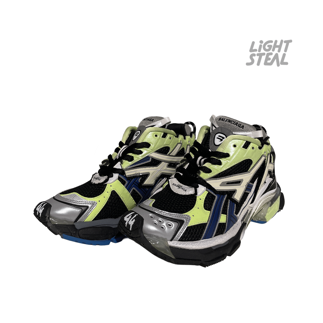 Balenciaga Runner Green Blue Black Grey (Used) - immagine 3