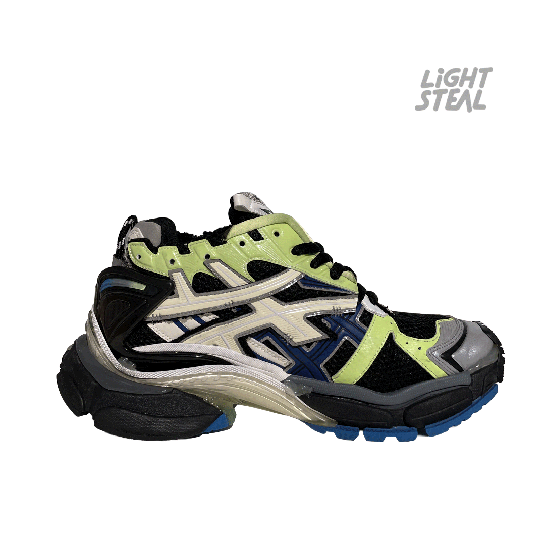 Balenciaga Runner Green Blue Black Grey (Used) - immagine 9