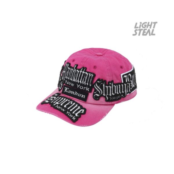 Supreme Cap City Patches 6-Panel Magenta