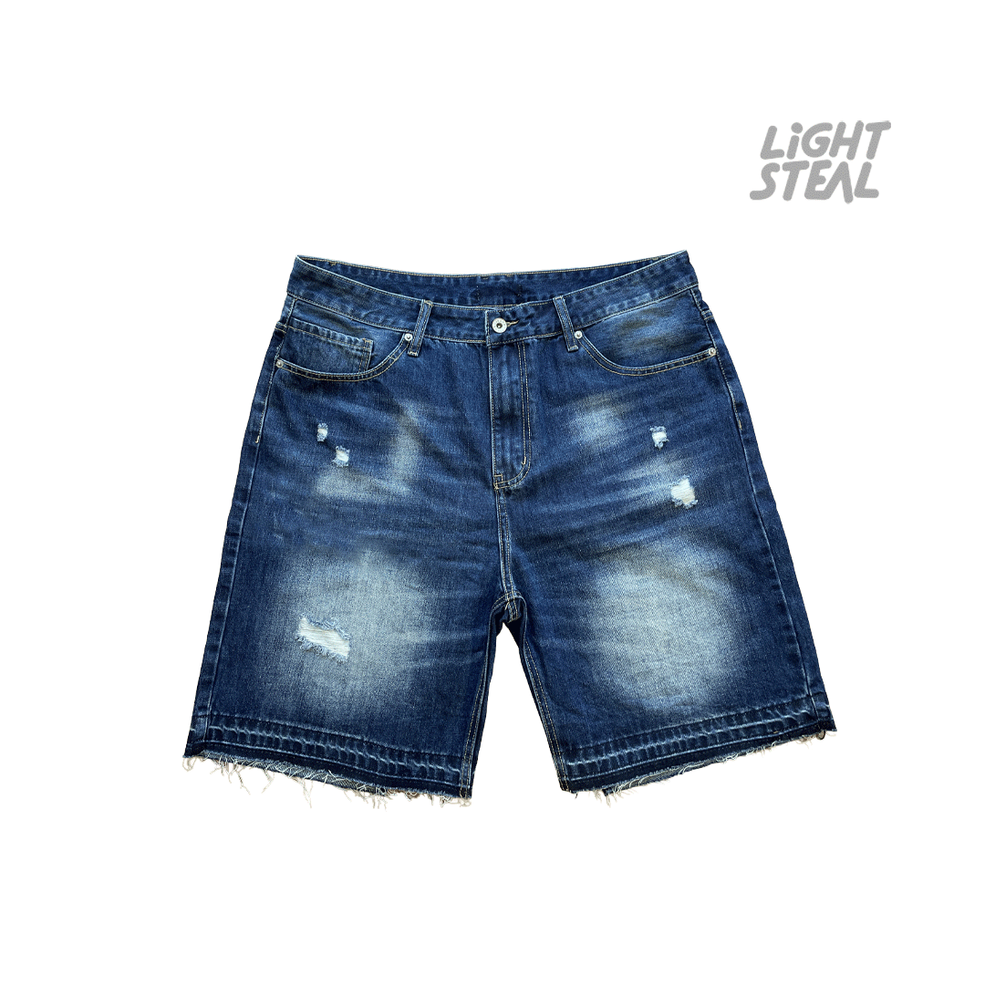 Denim Shorts Replacement Deep Indigo Raw