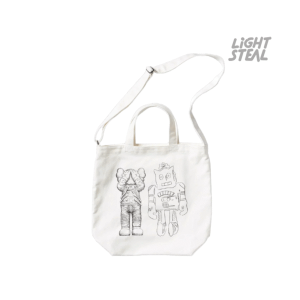 KAWS x Uniqlo Andy Warhol 2Way Tote Bag White