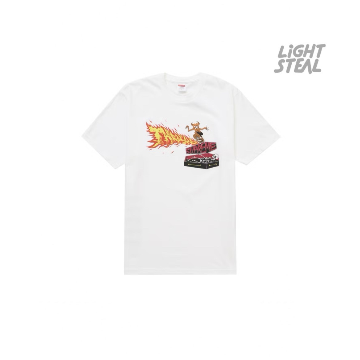 Supreme Trasher Back Tail Tee White