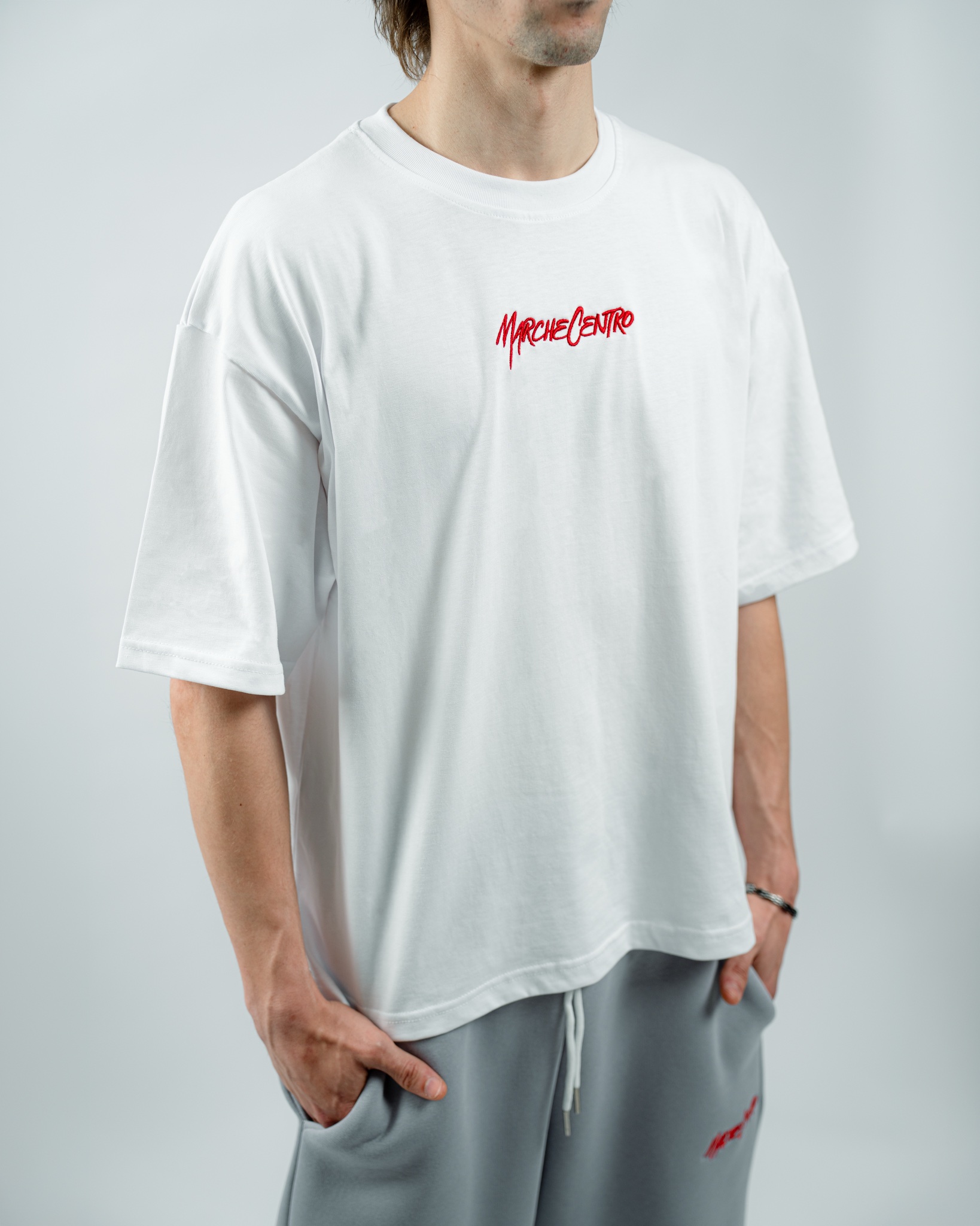 Marche Centro Embroidered Logo White - immagine 5
