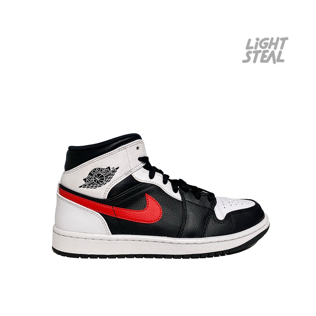 Jordan 1 Mid Black Chile Red White (Used) - immagine 9
