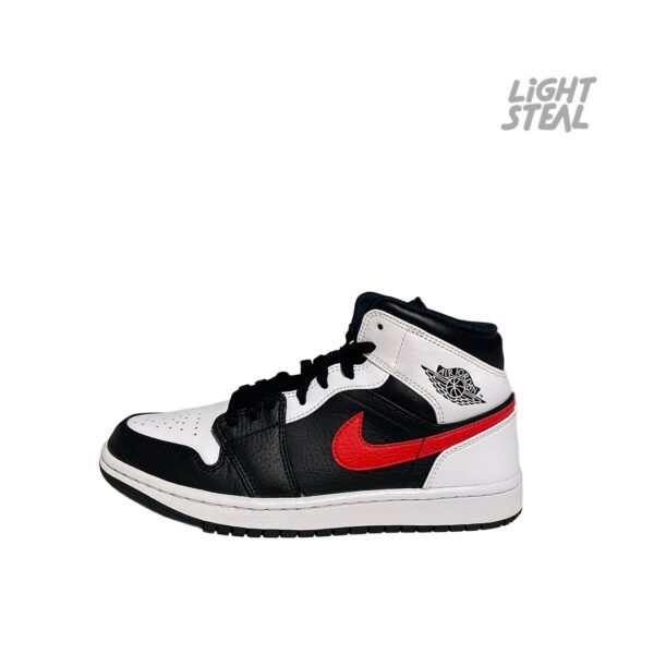 Jordan 1 Mid Black Chile Red White (Used)