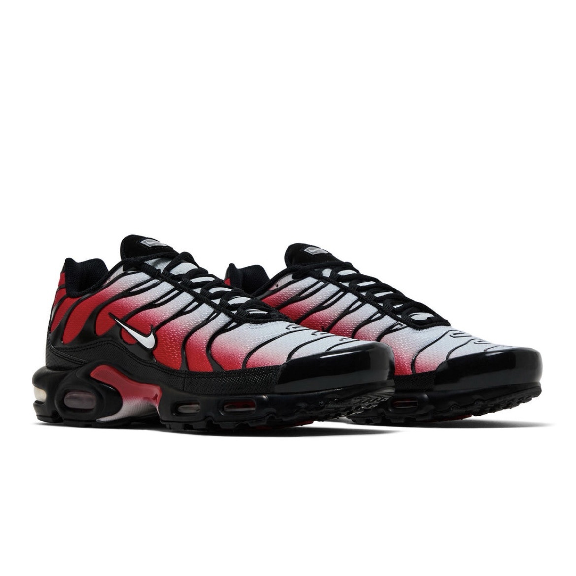 Air Max TN Plus Pure Platinum University Black White Red (GS) - immagine 2