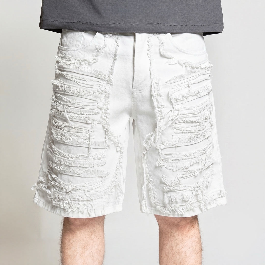 Denim Shorts Replacement Ghost Shredded - immagine 3