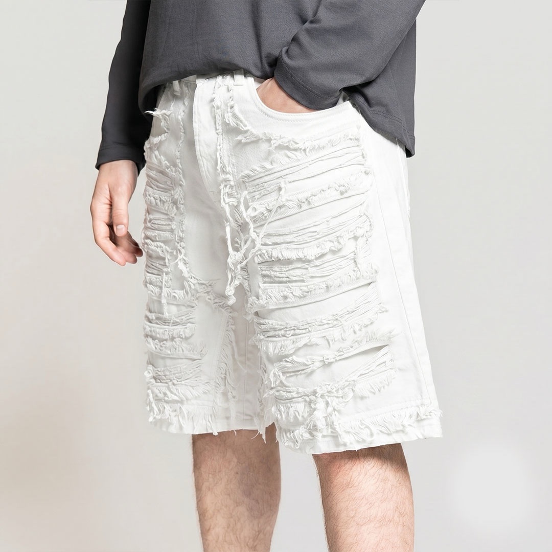 Denim Shorts Replacement Ghost Shredded - immagine 4