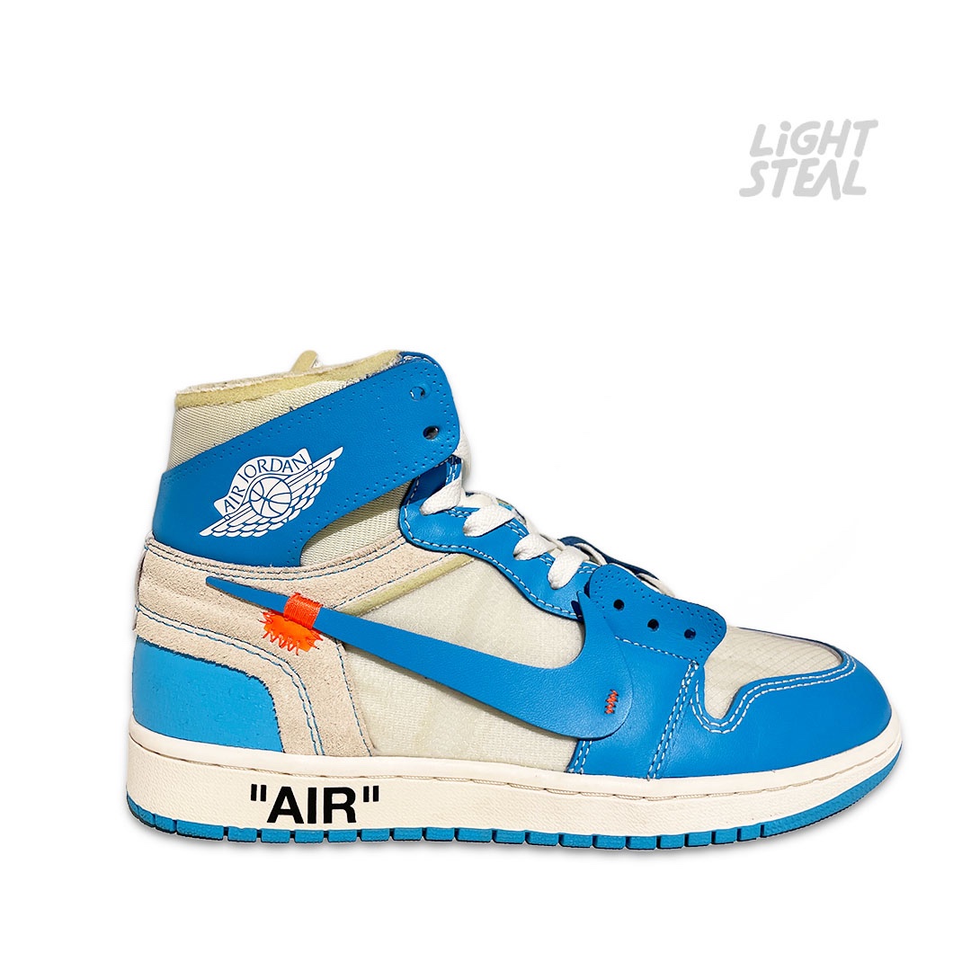 Jordan 1 High Off-White UNC (Used) - immagine 9