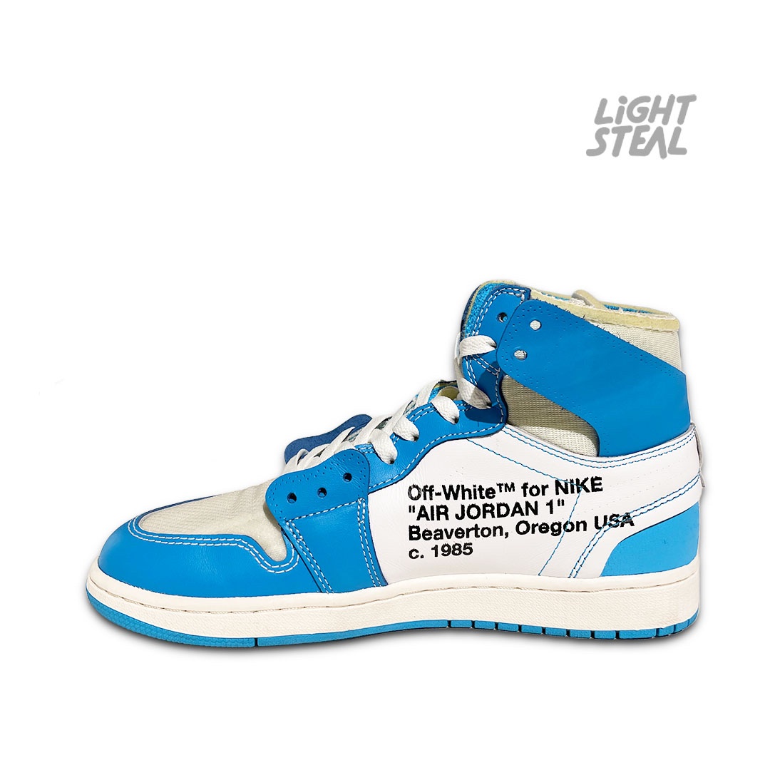 Jordan 1 High Off-White UNC (Used) - immagine 8