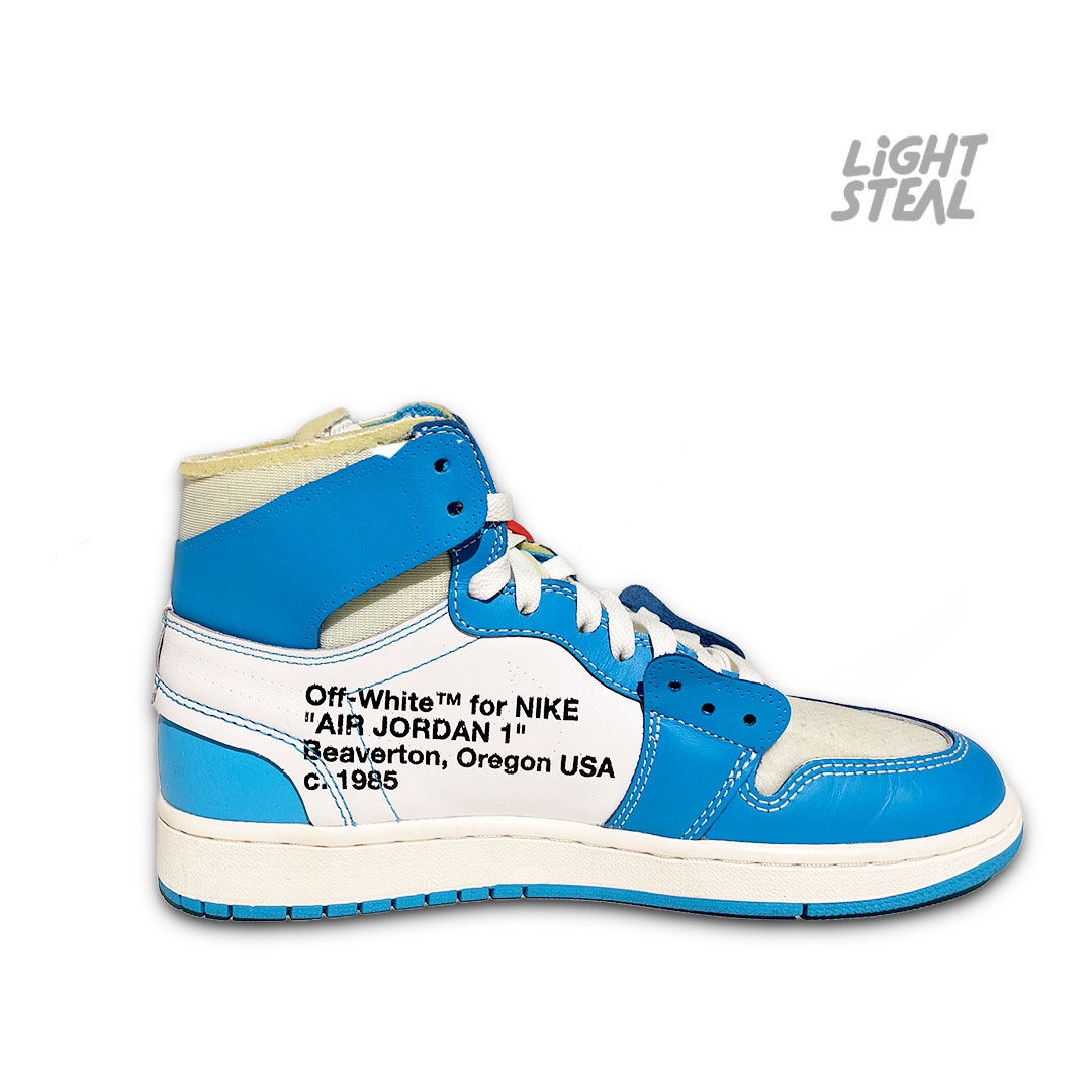 Jordan 1 High Off-White UNC (Used) - immagine 5