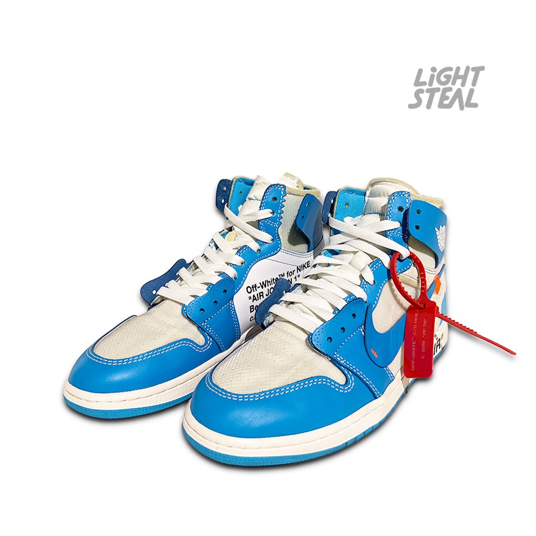 Jordan 1 High Off-White UNC (Used) - immagine 3