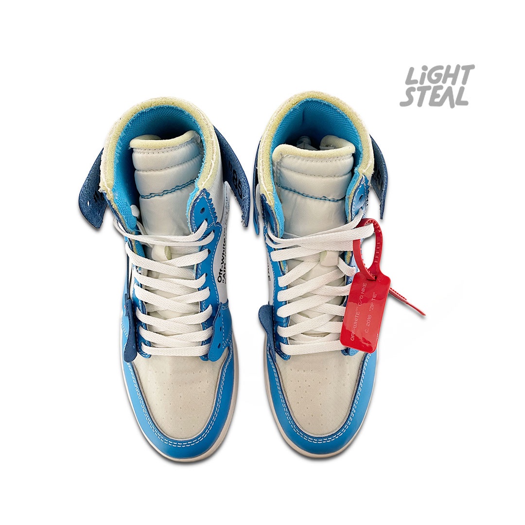 Jordan 1 High Off-White UNC (Used) - immagine 2