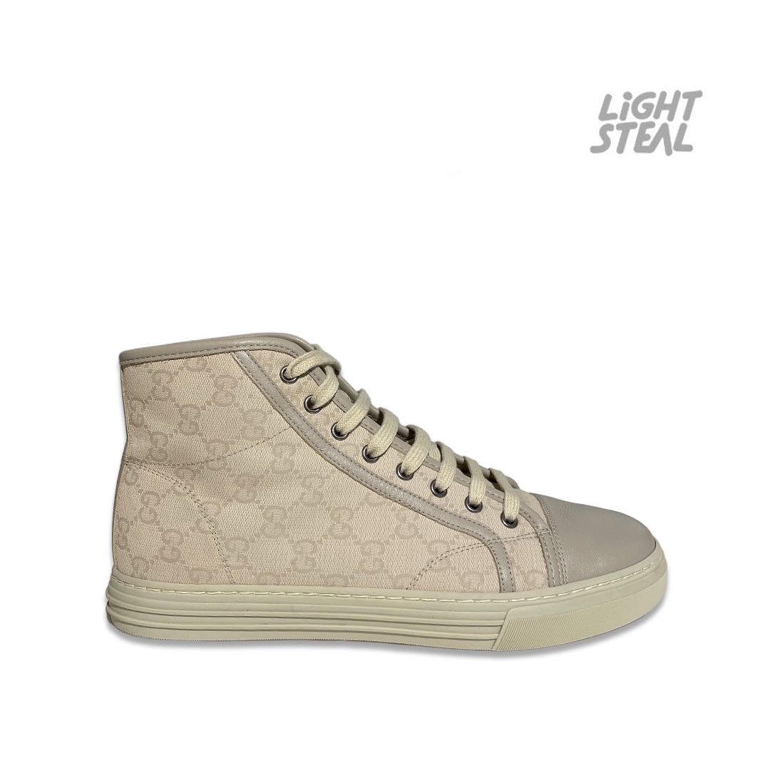 Gucci California Cream Canvas High Top Men’s (Used) - immagine 9