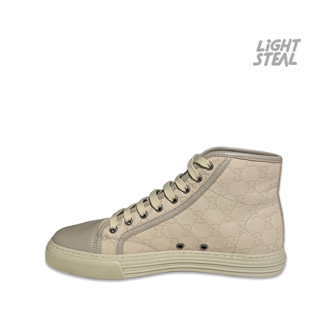 Gucci California Cream Canvas High Top Men’s (Used) - immagine 7