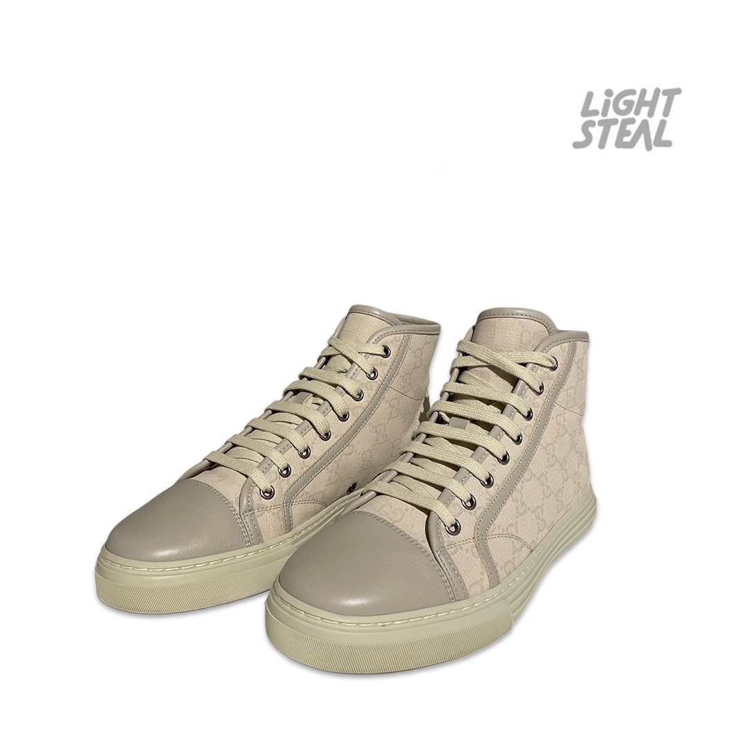Gucci California Cream Canvas High Top Men’s (Used) - immagine 3