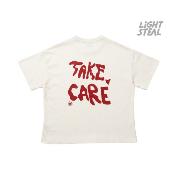 T-Shirt Blessed Take Care White