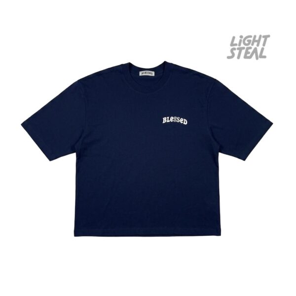 T-Shirt Blessed Take Care Blue