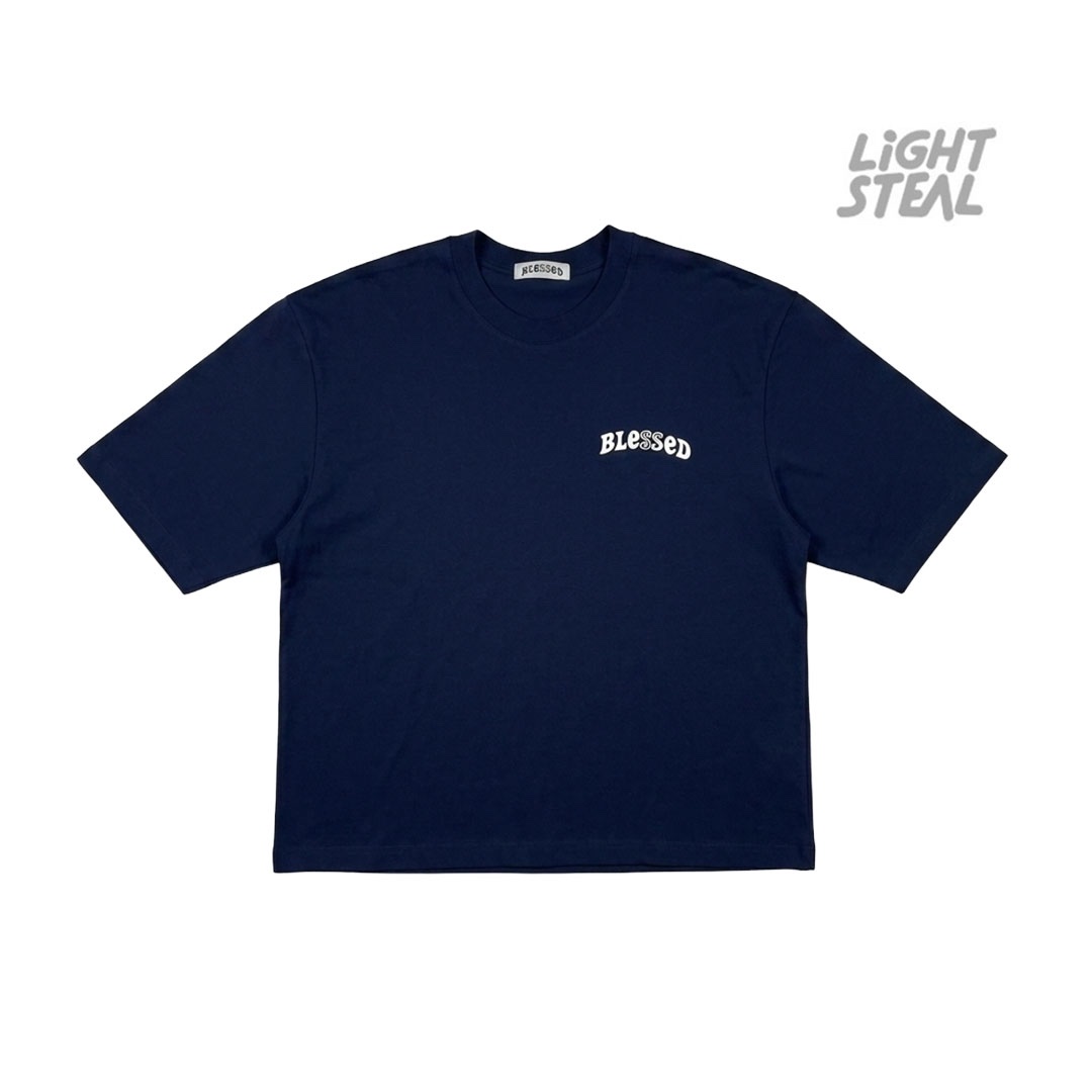 T-Shirt Blessed Take Care Blue