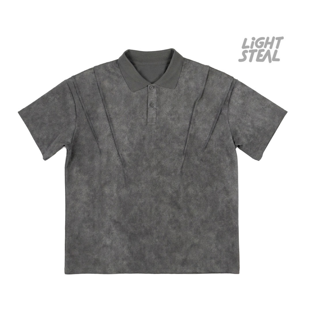 Polo Boxy Dark Grey