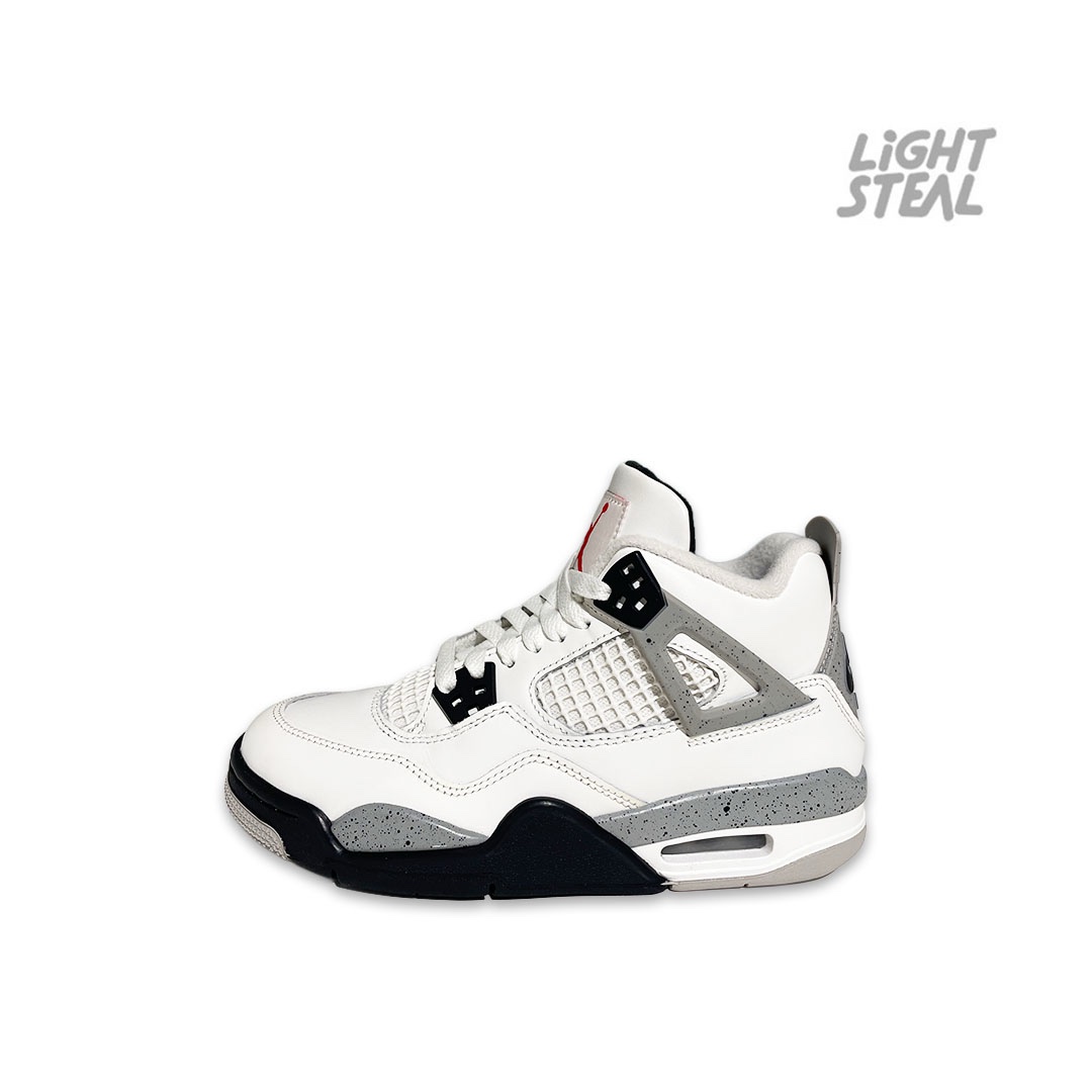 Jordan 4 White Cement (GS) (Used)