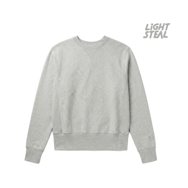 Maison Margiela Felpa Girocollo Classic V-Insert Grigio Chiaro Melange