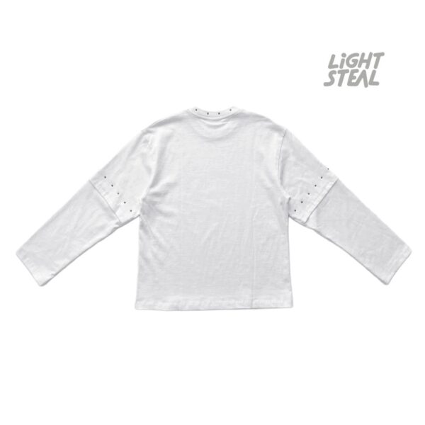 Longsleeve Replacement Dome Studs White