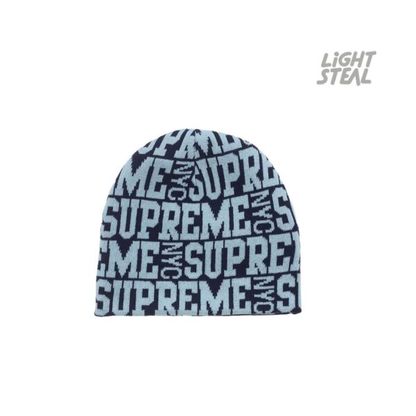 Supreme Reversible Camo Beanie Blue Black